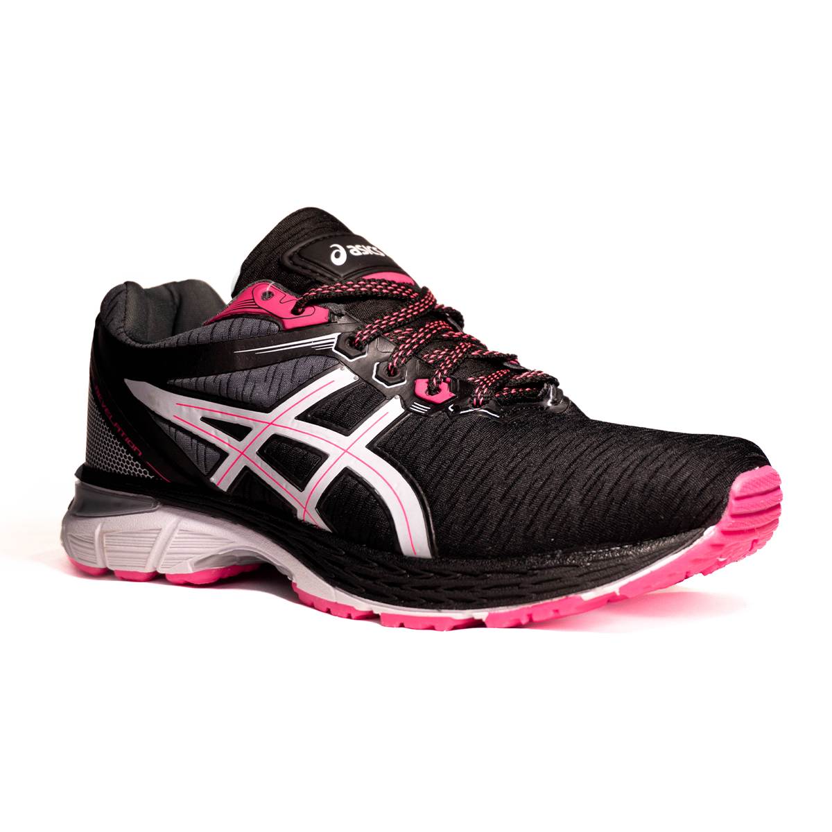 Tênis Feminino Asics Revelation Preto e Rosa